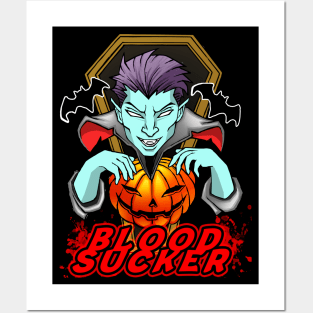 Blood Sucker Halloween Party Vampire Posters and Art